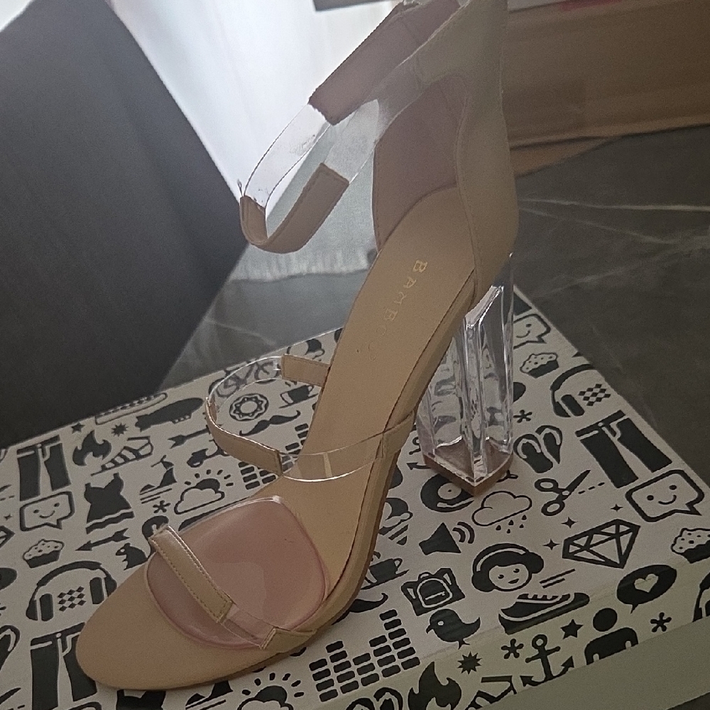 Transparent Strap High Heel Sandals